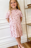 Youth Pink Tiered Dress