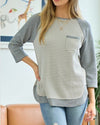 Striped Raglan Top