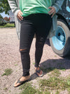 Black Distressed KanCan Skinnies